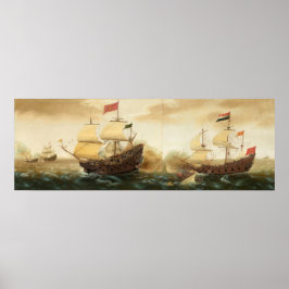 Warships - Cornelis Verbeeck Fine Art Poster ポスター