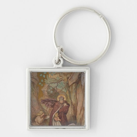 Wartburgの城からのSt. Elisabethの出発 キーホルダー (正面)