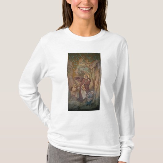 Wartburgの城からのSt. Elisabethの出発 Tシャツ (正面)