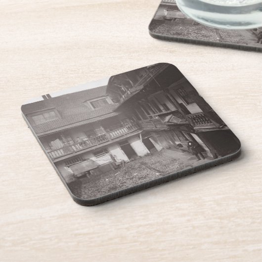 Warwickの車線「Histoからの1875年のオックスフォードの腕、 コースター (左側)