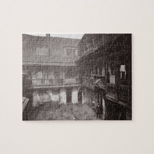 Warwickの車線「Histoからの1875年のオックスフォードの腕、 ジグソーパズル (横)