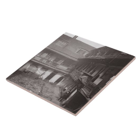 Warwickの車線「Histoからの1875年のオックスフォードの腕、 タイル (側面)