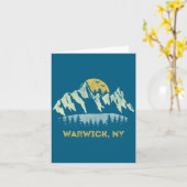 Warwick New York Mountain Sunset Sunrise Ny  カード (黄色い花)