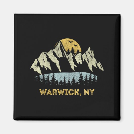 Warwick New York Mountain Sunset Sunrise Ny  マグネット (正面)