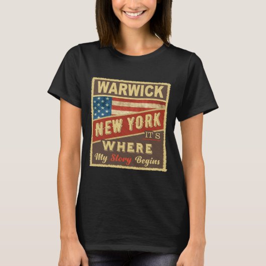 Warwick Ny Its Where My Story Begins Tシャツ (正面)