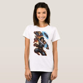 🌪️ Warzone Legends - Explosive漫画アートティー Tシャツ (正面フル)