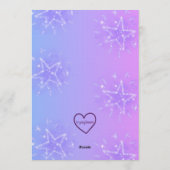 Was 6 Now 7, Pink Star 7th Birthday 招待状 (裏面)