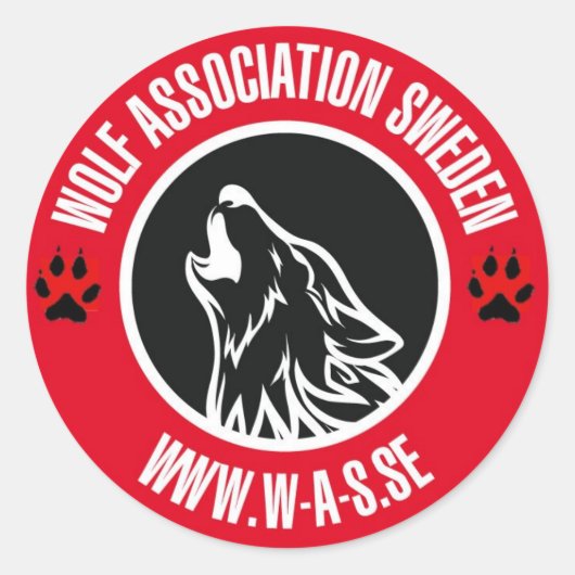 WAS dekal ラウンドシール (正面)