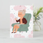 Was ist eine Oma? Schwangerschaft verkünden  招待状 (スタンド正面)