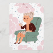 Was ist eine Oma? Schwangerschaft verkünden  招待状 (正面/裏面)