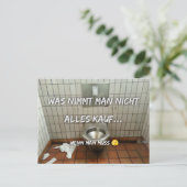 Was nimmt man nicht alles in Kauf…  Postkarte ポストカード (スタンド正面)