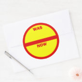 WAS - NOW Retail Salesスタンプ ラウンドシール (封筒)