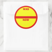 WAS - NOW Retail Salesスタンプ ラウンドシール (バッグ)