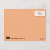 Wasabiおよびショウガはデザイン-かわいいの一緒に行きます ポストカード (裏面)