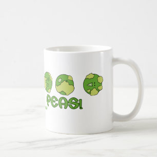 Wasabiのエンドウ豆! コーヒーマグカップ