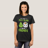 Wasabi 日本の Sushi I'm Soy Glad We's Friends Tシャツ (正面フル)