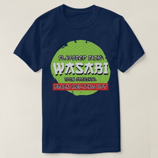 Wasabi Flavored Pain Sharp Sushi Sharp Eater Japan Tシャツ (デザイン正面)