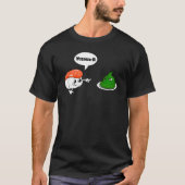 Wasabi Salmon Sushi Horseradish Spicy Paste Condim Tシャツ (正面)