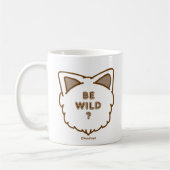 Wasao Mug "BE WILD?" コーヒーマグカップ (左)
