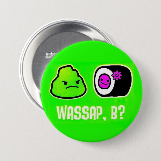 Wasap、Bか。 缶バッジ (正面&裏面)