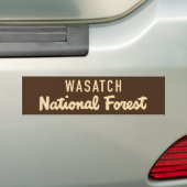 Wasatchの国有林 バンパーステッカー (車上)