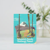 Wasatch-Cache National Forest Utahバケーションポスター ポストカード (スタンド正面)