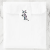 Waschbär mit Schaf ラウンドシール (バッグ)