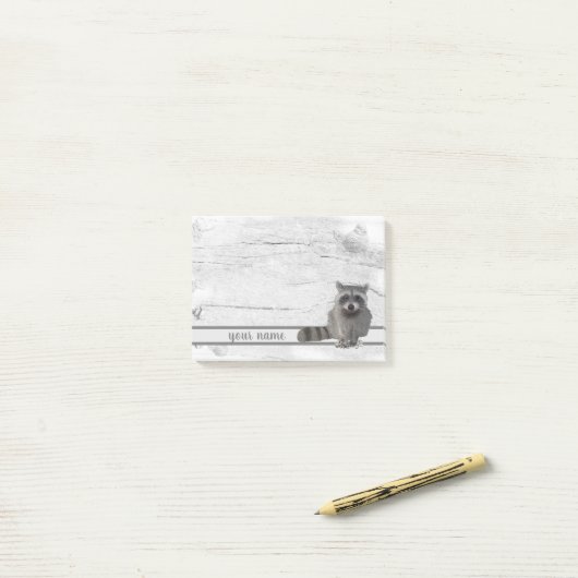 Waschbär Post-it Klebezettel ポストイット (デスク上)