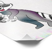 Waschbär und Schaf  フォトプリント (角)