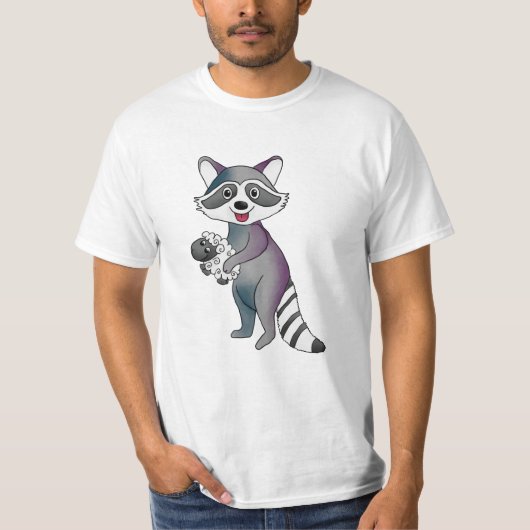 Waschbär und Schaf Tシャツ (正面)