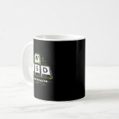 Wasdが僕を動かす .面白いPCゲーマーコンピュータN コーヒーマグカップ (正面左)