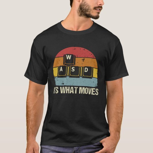 WASDそれが私のPcゲーマーゲームを動かす何であるか Tシャツ (正面)