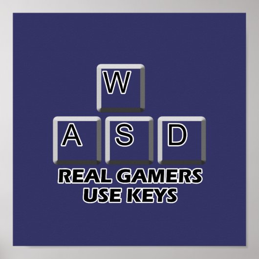 WASD – ゲーマ実在ーズ使用鍵 ポスター (正面)