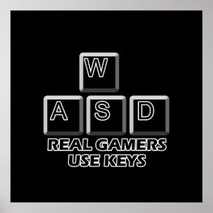 WASD – ゲーマ実在ーズ使用鍵 ポスター