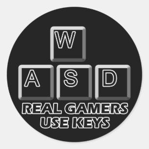 WASD – ゲーマ実在ーズ使用鍵 ラウンドシール