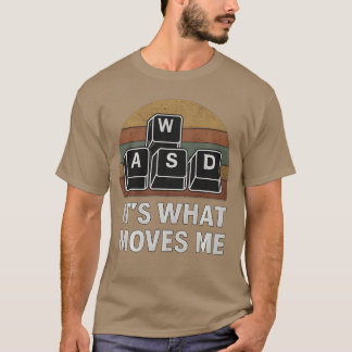 WASD ゲーミングキー 面白い PC ゲーマーデザイン コンピューター Tシャツ