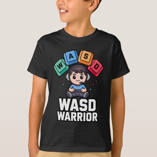 WASD ワリアー PC ゲーマーTシャツ Tシャツ (正面)