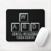 WASD -実質のゲーマーの使用鍵 マウスパッド (マウス)