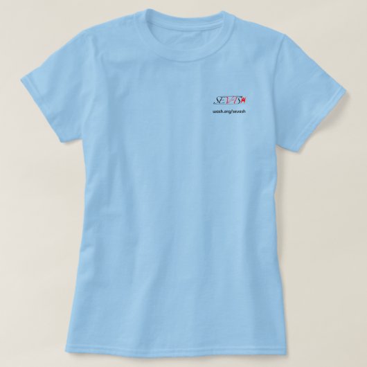 WASHブラックロゴ Tシャツ (デザイン正面)