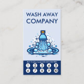 Wash Loyalty Punch Card ロイヤリティカード (正面)