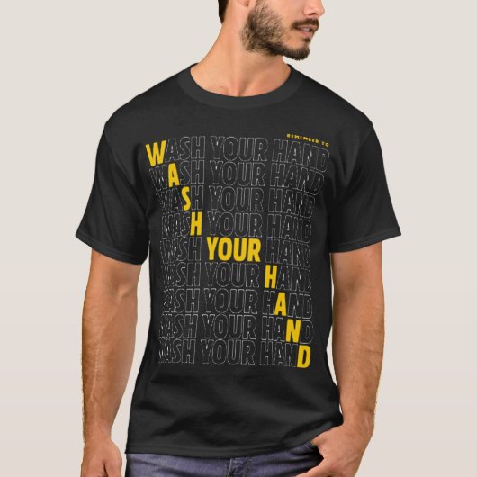 Wash your hand tシャツ (正面)