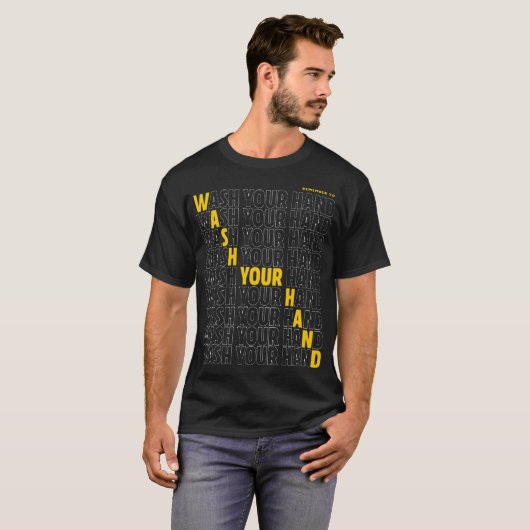 Wash your hand tシャツ (正面フル)