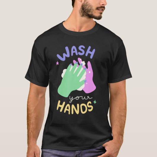 Wash Your Hands Meme Hand Hygiene Reminder for Kid Tシャツ (正面)