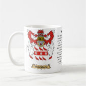 Washburn、起源、意味および頂上 コーヒーマグカップ (左)