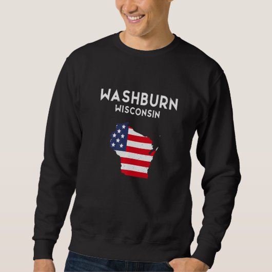 Washburn Wisconsin USA State America Travel Wiscon スウェットシャツ (正面)