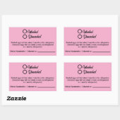 Washed Unwashed Chicken Egg Carton Packaging 長方形シール (シート)