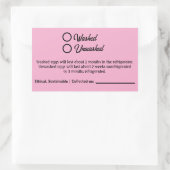 Washed Unwashed Chicken Egg Carton Packaging 長方形シール (バッグ)