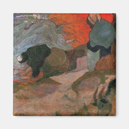 Washerwomen by Paul Gauguin マグネット (正面)