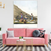 Washerwomen、Calton Hill、エディンバラ、'Airy No キャンバスプリント (インサイチュ (リビング))