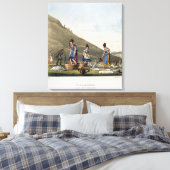 Washerwomen、Calton Hill、エディンバラ、'Airy No キャンバスプリント (インサイチュ (寝室))